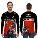 CBR Bike Full Sleeve Four Part Sublimation Print For Premium Bike T-Shirt - AS01