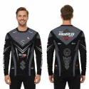 Suzuki Gixer Sf Black Bike Full Sleeve Four Part Sublimation Print For Premium Bike T-Shirt- AS07