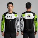 Shot Racegear Bike Full Sleeve Four Part Sublimation Print For Premium Bike T-Shirt - AS22