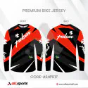 Pulsar Red Bike Full Sleeve Four Part Sublimation Print For Premium Bike T-Shirt - AS23