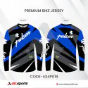Pulsar Blue Bike Full Sleeve Four Part Sublimation Print For Premium Bike T-Shirt - AS24