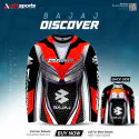 Discover red bike T-shirt full sleeve (04 part sublimation print)-AS4P033