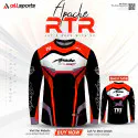 Apache 4V Full Sleeve Four Part Sublimation Print For Bike T-Shirt-AS4P016