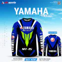 YAMAHA MT15 Blue T-shirt Full Sleeve (4 part sublimation print)-AS4P003
