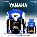 Yamaha R15  Blue Bike T-shirt Full Sleeve (4 part sublimation print)-AS4P029