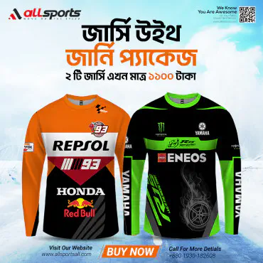 BIKERS T-SHIRT FULL SLEEVE JERSEY WITH JOURNEY COMBO (04 PART SUBLIMATION PRINT)-AS4PC2P3