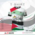 Free Palestine Four Part Half Sleeve Sublimation Print T- Shirt-AS40