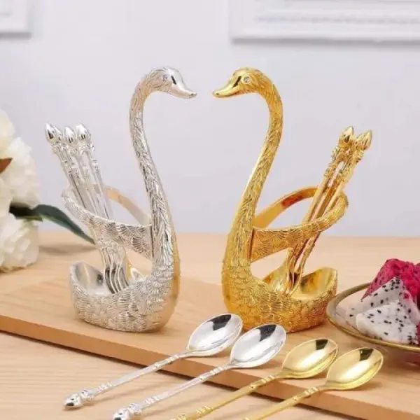 Stylish Swan Spoon Set