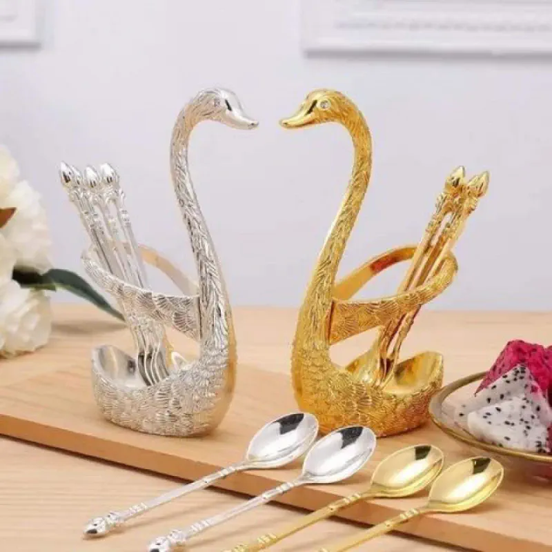 Stylish Swan Spoon Set