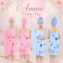 Microfiber Bath towel & Hair Towel Combo for Adults