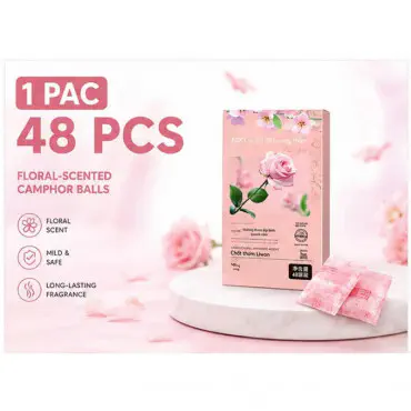 Floral Camphor Balls (1 Pac - 48 Pcs)
