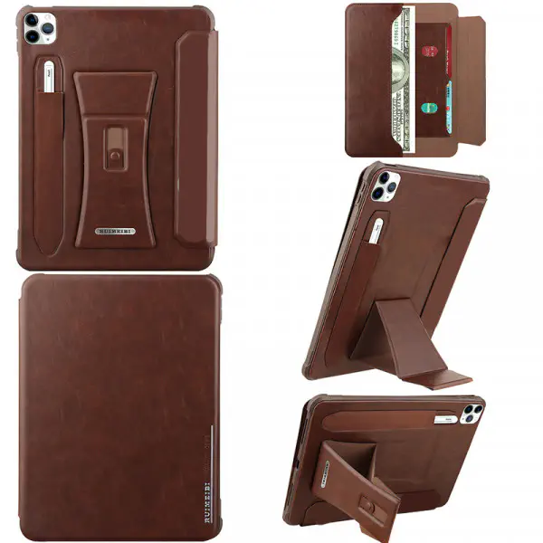 Ipad back cover and flip cover 2in 1 case premium leather case