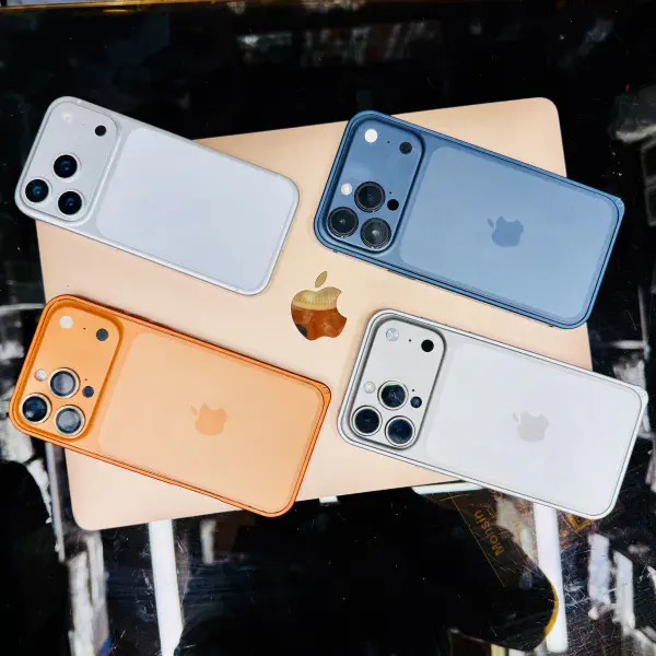 Lens ফ্রী। Aluminium bumper And Back shall Old iPhone change to iPhone 17 pro max and 17 pro  