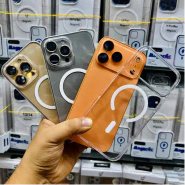 Anti yellow premium iPhone  MagSafe hybrid pc Case. Case টি নতুন থাকবে এবং হলুদ হবে না