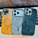 Magsafe ibপ্রিমিয়াম লেদার  side soft iPhone case .