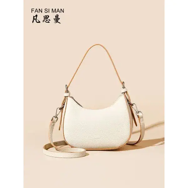 Women’s High-end Underarm All-match Crossbody Bag and Shoulder Bag (Off-white)