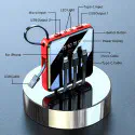 20000 MAH Powerbank with LED Display and All in One Cable set