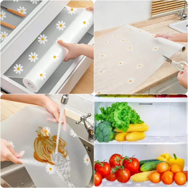 ১ রোল= (প্রস্থ ১৭.৭১ ইঞ্চি \ দৈর্ঘ্য ৫৯ ইঞ্চি) Flower Drawer Mat