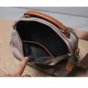 Retro Design New Ladies Portable Bag (Grey)