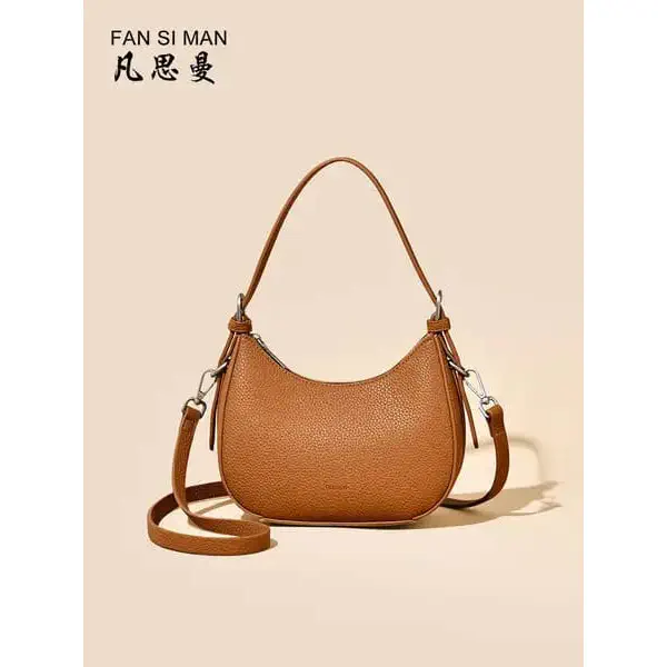 Women’s High-end Underarm All-match Crossbody Bag and Shoulder Bag (Brown)