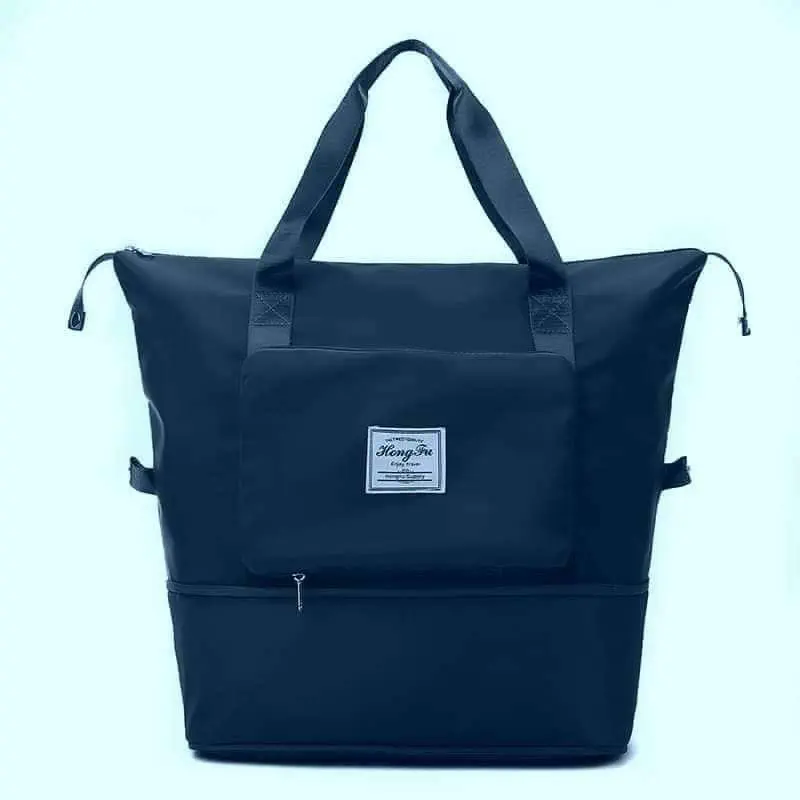 Super Large Capacity Folding Bag Travel Bags ( Blue )