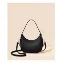  Women’s High-end Underarm All-match Crossbody Bag and Shoulder Bag (Black)