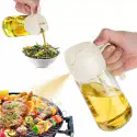 2 in 1 Oil Sprayer and Oil Dispenser Bottle (গ্লাস বডি)