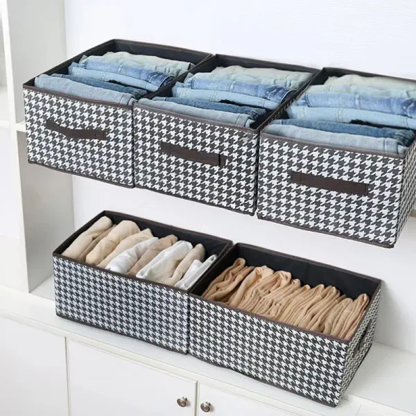 ( ৫ পিচ ) New Printed Cloth Storage Box