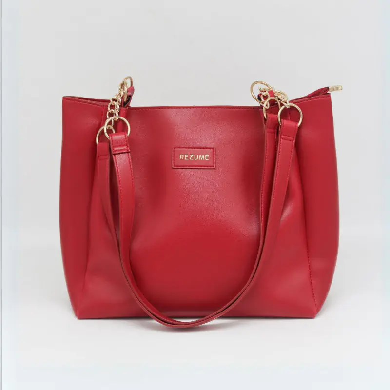 Premium Quality Women PU Leather Handbag  (Red)
