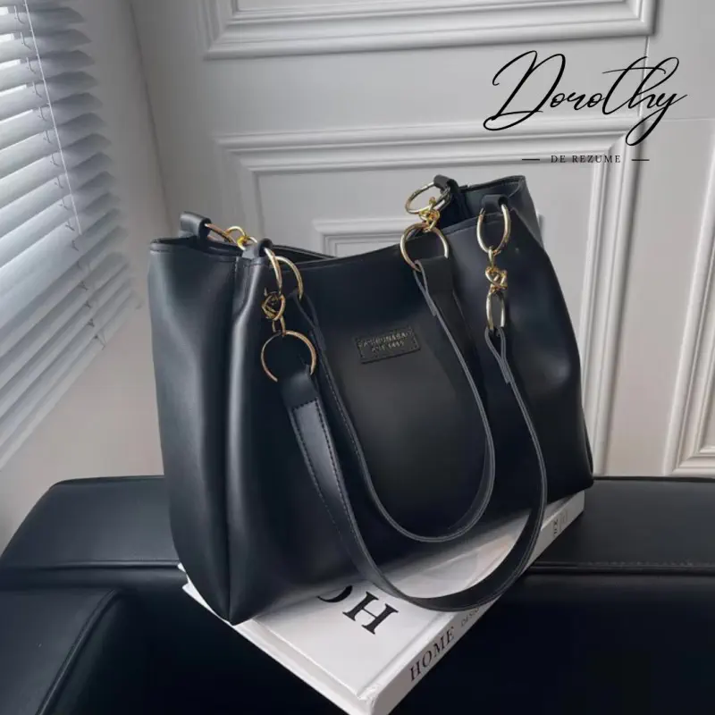 Premium Quality Women PU Leather Handbag (black)