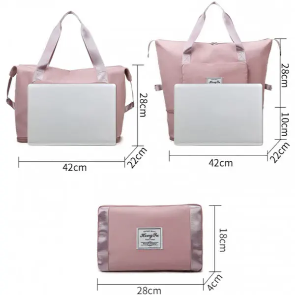 Super Large Capacity Folding Bag Travel Bags(Purple)