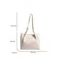 Premium Quality Women PU Leather Handbag (Crystal White )