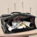 Office - Travel Tote Bag with Lunch Compartment Laptop Bag (Black)