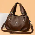 Premium 3-Layer Women’s Handbag (Coffee)