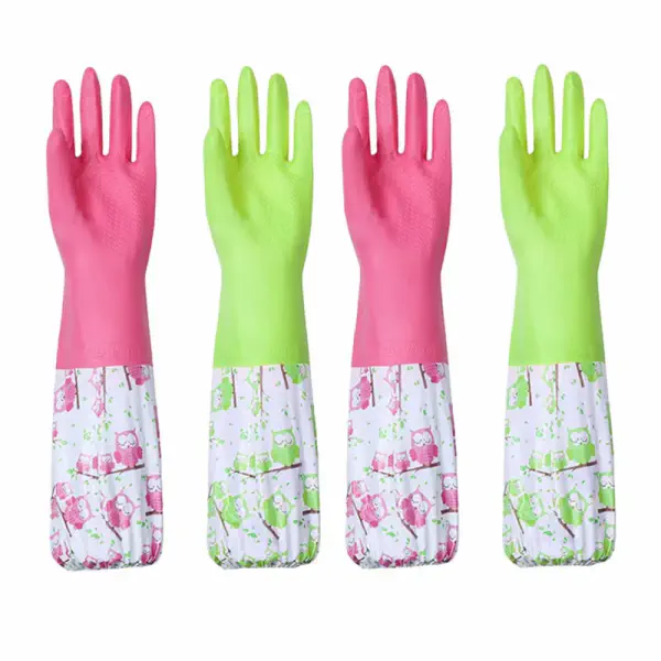 ( ৩ জোড়া ) Long Silicon Hand Gloves ( Origina china )