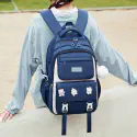 Kids Backpack Children School Bags for Girls Orthopedic Waterproof Primary Schoolbag Book Bag (blue-1)