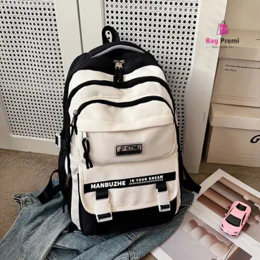 Academy Style Waterproof School Book Bag(Black Color-1)