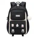 Kids Backpack Children School Bags Waterproof Primary Schoolbag Book Bag (black-1)