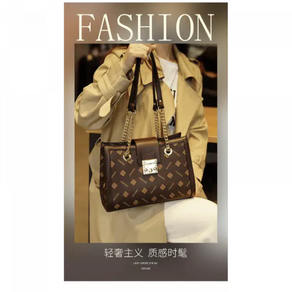 Best Selling Elegant Fanshinuo Leather Crossbody & Shoulder Bag.k6 (Coffee)