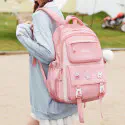 Kids Backpack Children School Bags for Girls Orthopedic Waterproof Primary Schoolbag Book Bag (pink-1)