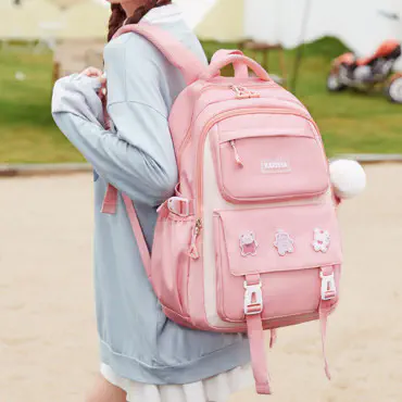 Kids Backpack Children School Bags for Girls Orthopedic Waterproof Primary Schoolbag Book Bag (pink-1)