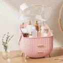 Large Capacity Makeup Storage Box (Pink)