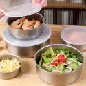 5-in-1 Stainless Steel Airtight Food Storage & Serving Container Set