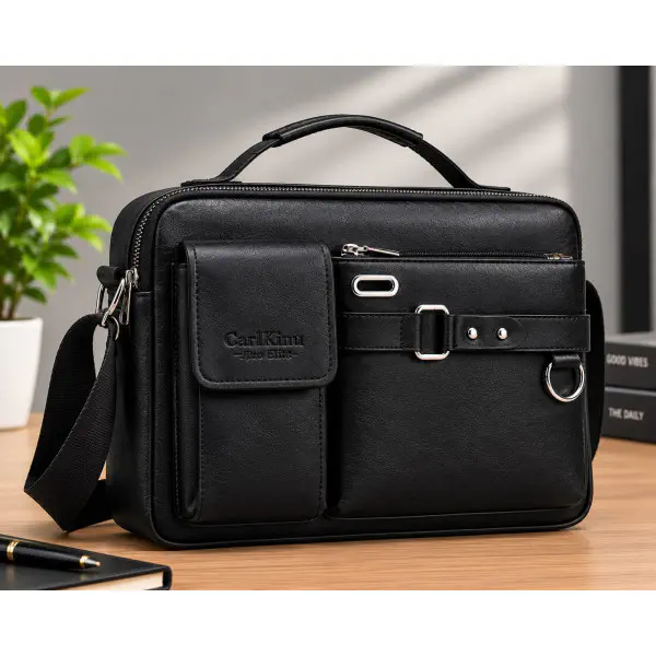 (১২"/১৬") কালো কালার Men's Shoulder Bag