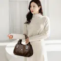 Premium 3-Layer Women’s Handbag (Coffee)