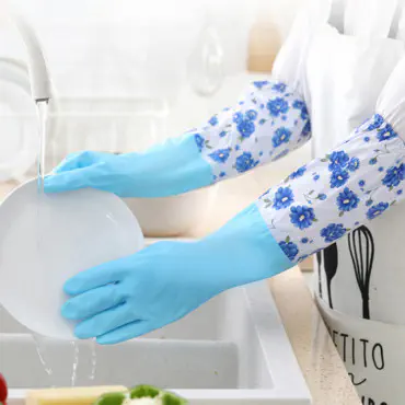 (১ জোড়া) Long Silicon Hand Gloves ( Origina china )