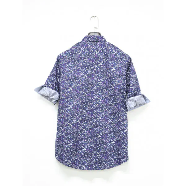 Demand Mixed Color Leaf Printed Casual Long Sleeve