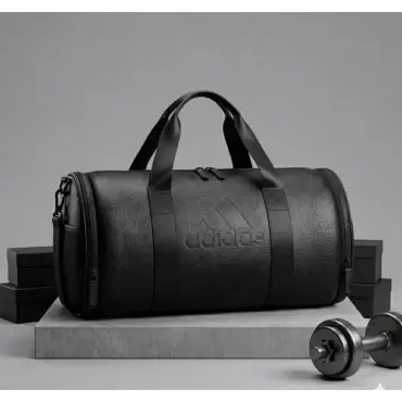 Premium Leather Gym Bag (15 inch) Adidas