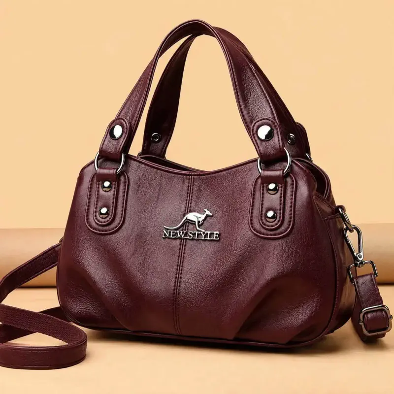 Premium 3 Layer Women Handbag(Meroon)