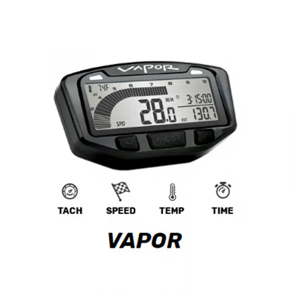 Trail Tech 752-119 Black Vapor Digital Speedometer